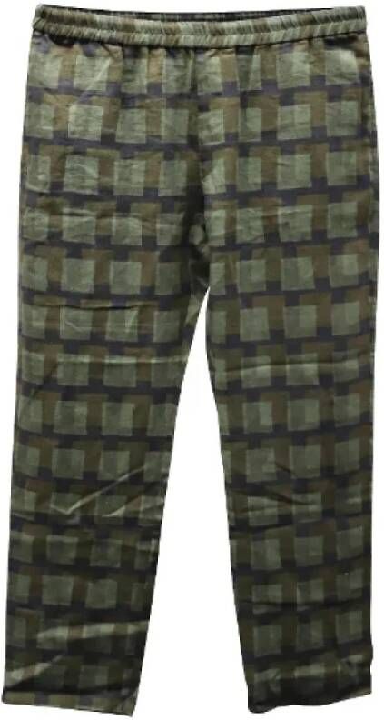 Dries van Noten Pre-owned Trousers Groen Heren