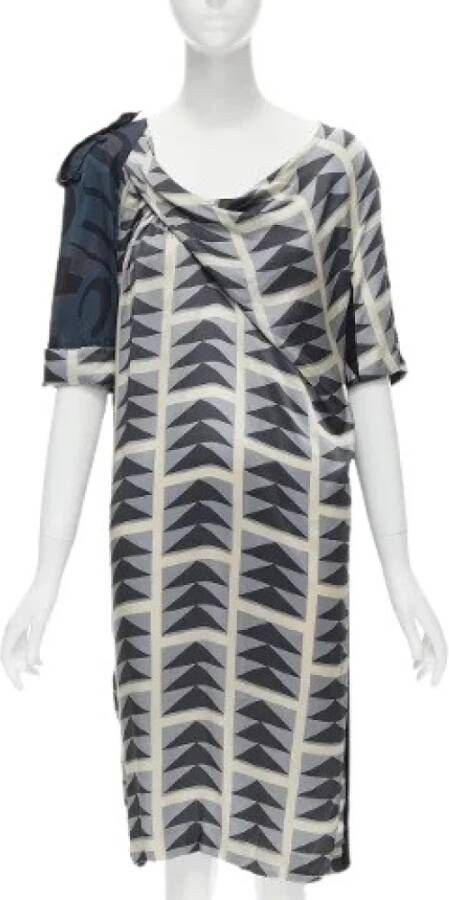 Dries van Noten Pre-owned Voldoende zijden jurken Grijs Dames