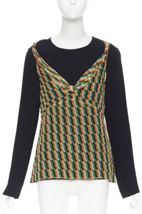 Dries van Noten Pre-owned Voldoende zijden tops Zwart Dames