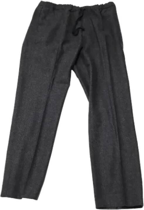 Dries van Noten Pre-owned Wool bottoms Grijs Dames
