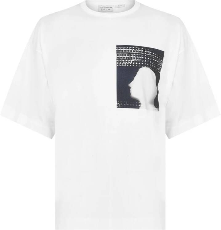 Dries Van Noten Oversize Wit T-shirt White Heren