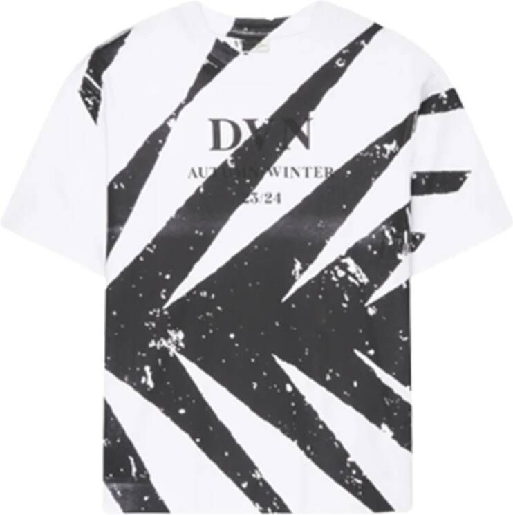 Dries Van Noten Bianca e Nera Show T-Shirt White Heren
