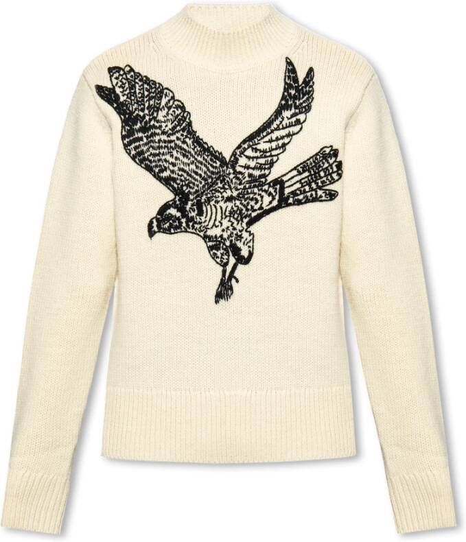 Dries Van Noten Wollen trui Beige Heren