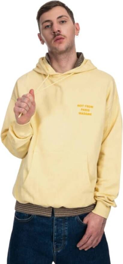 Drole de Monsieur Grappige Santa Hoodie Yellow Heren