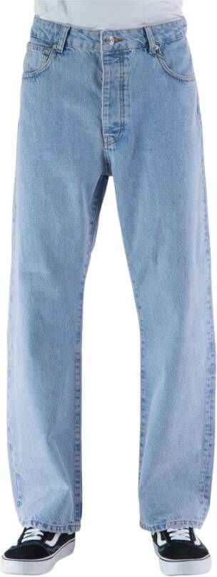 Drole de Monsieur Lose-fit Jeans van Luxe Katoen Blue Heren