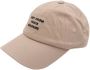 Drole de Monsieur Beige Baseball Cap Geborduurde Slogan Beige Heren - Thumbnail 5