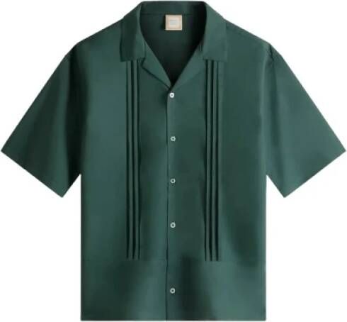 Drole de Monsieur Short Sleeve Shirts Green Heren