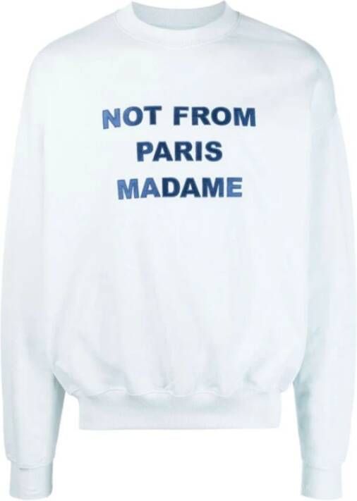 Drole de Monsieur Sweatshirt Blauw Heren