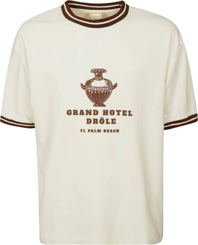 Drole de Monsieur T-Shirts Beige Heren