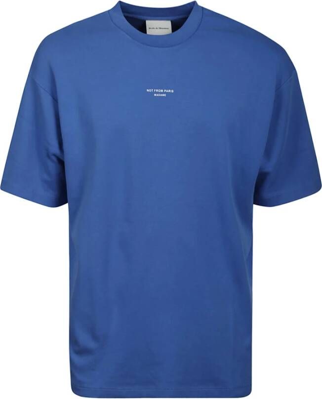 Drole de Monsieur T-Shirts Blauw Heren