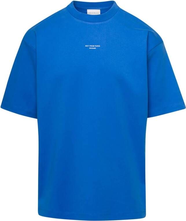 Drole de Monsieur T-shirts Blauw Heren