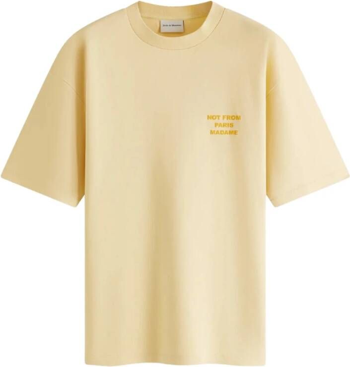 Drole de Monsieur T-Shirts Geel Heren