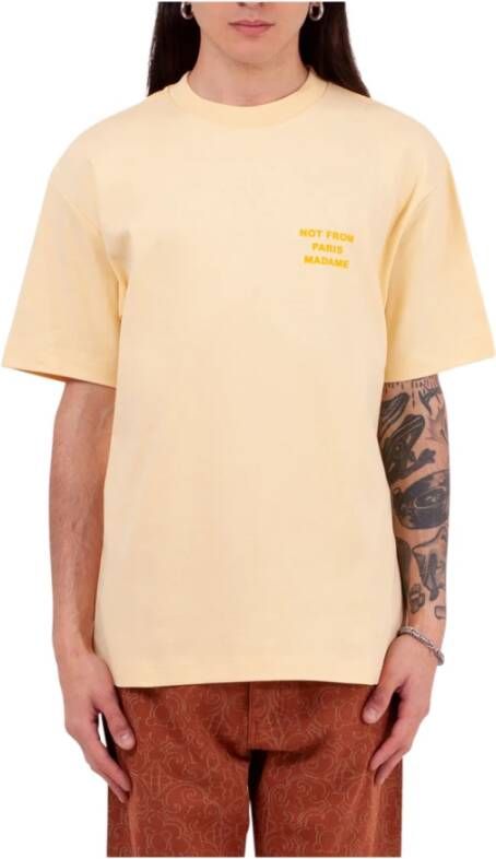Drole de Monsieur T-Shirts Geel Heren