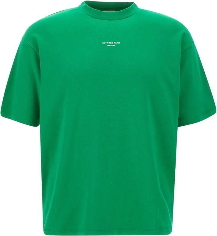 Drole de Monsieur Basis T-Shirt Green Heren