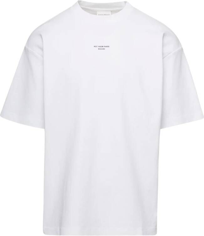 Drole de Monsieur Klassieke Nfpm T-shirts en Polos White Heren