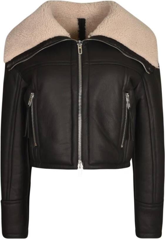 Drome Leather Jackets Zwart Dames