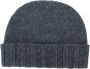 Drumohr Kasjmier Beanie Hoed Antraciet Gray Heren - Thumbnail 1