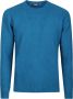 Drumohr Blauwe Ronde Hals Trui Blauw Heren - Thumbnail 1