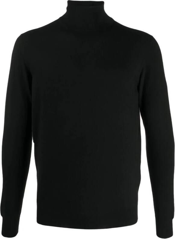 Drumohr Cashmere Turtleneck Sweater Zwart Heren