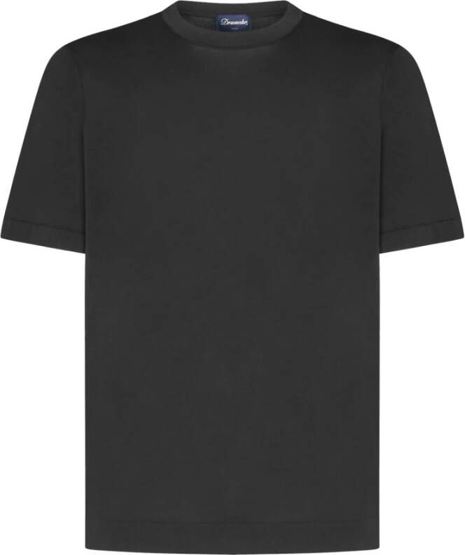 Drumohr Cotton T-Shirt Zwart Heren
