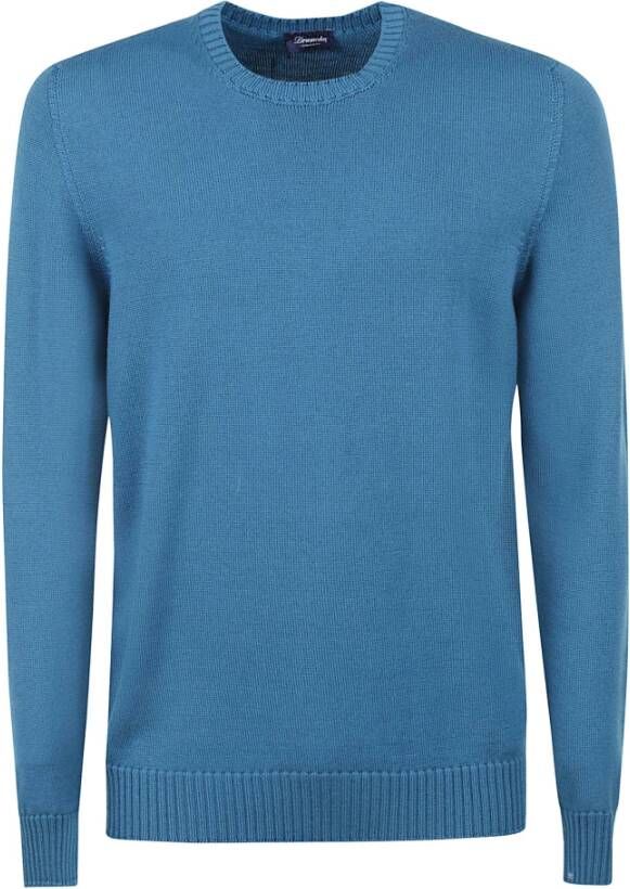 Drumohr Girocollo Sweaters Blue Heren
