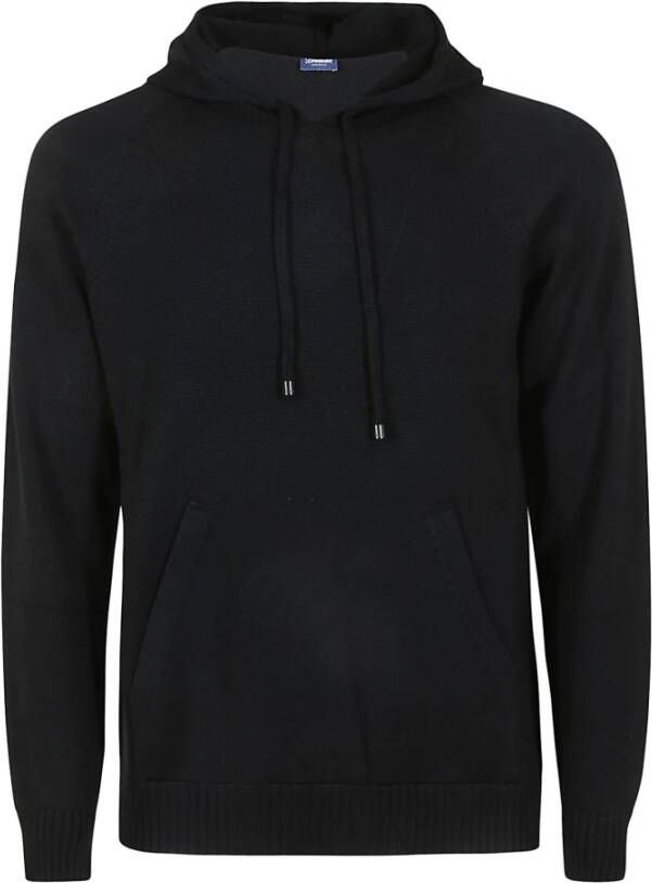 Drumohr Men Clothing Sweater Black Aw22 Zwart Heren