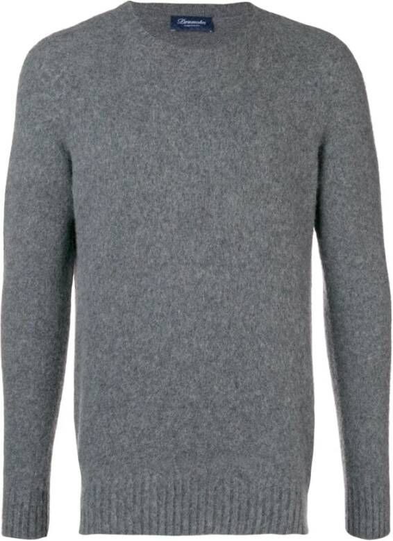 Drumohr Zwarte Sweatshirts voor Heren Aw23 Gray Heren