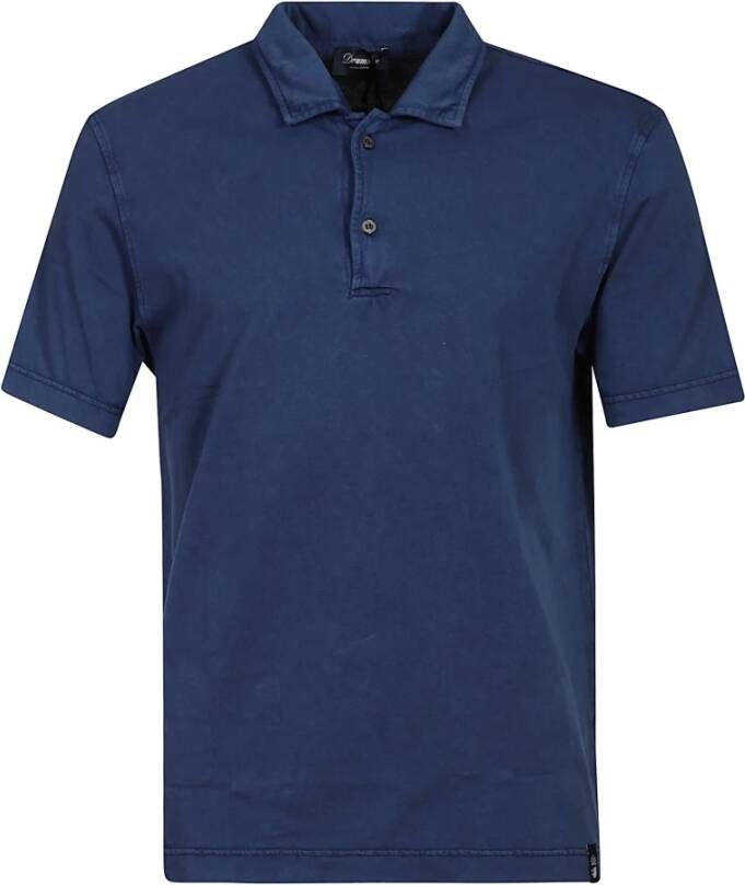 Drumohr Polo Shirt Blauw Heren
