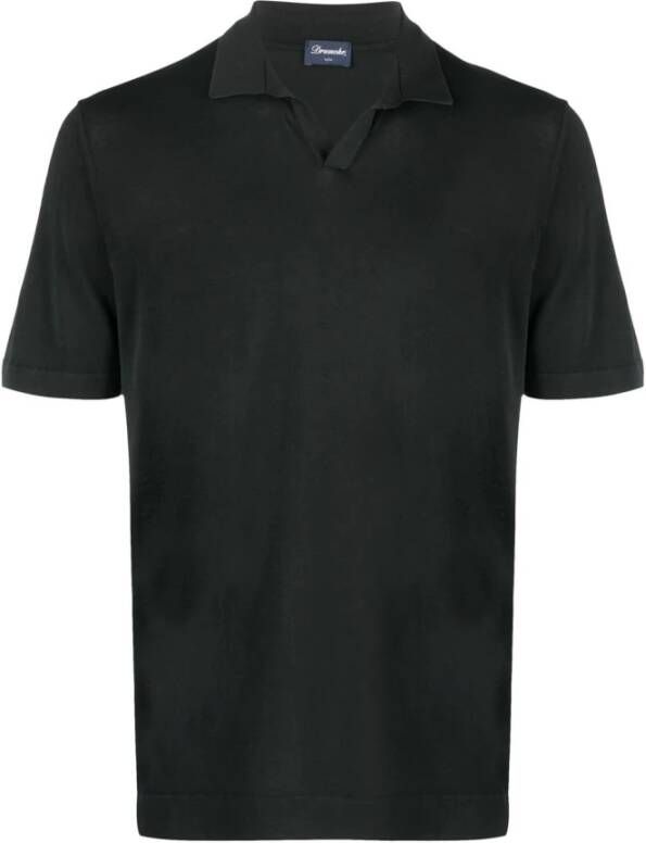 Drumohr Polo Shirt Zwart Heren