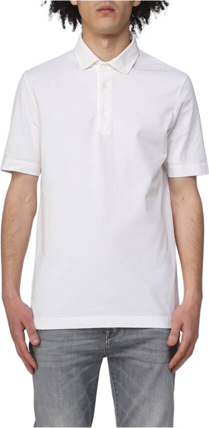 Drumohr Klassieke Polo Shirts White Heren