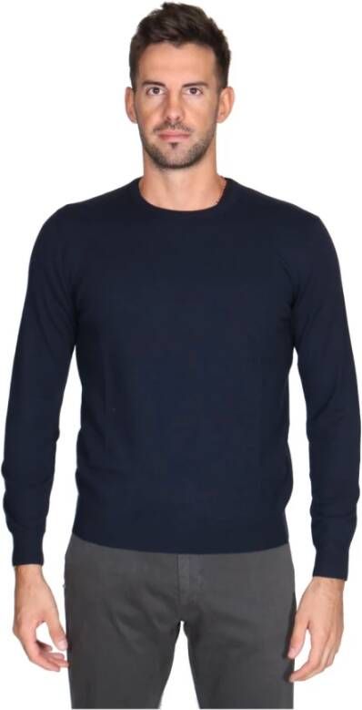 Drumohr Puro cashmere luxury shirt Blauw Heren