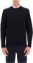 Drumohr lightweight merino wool sweater Blauw Heren - Thumbnail 1