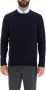 Drumohr Pure lamswollen crew neck sweater Blue Heren - Thumbnail 1
