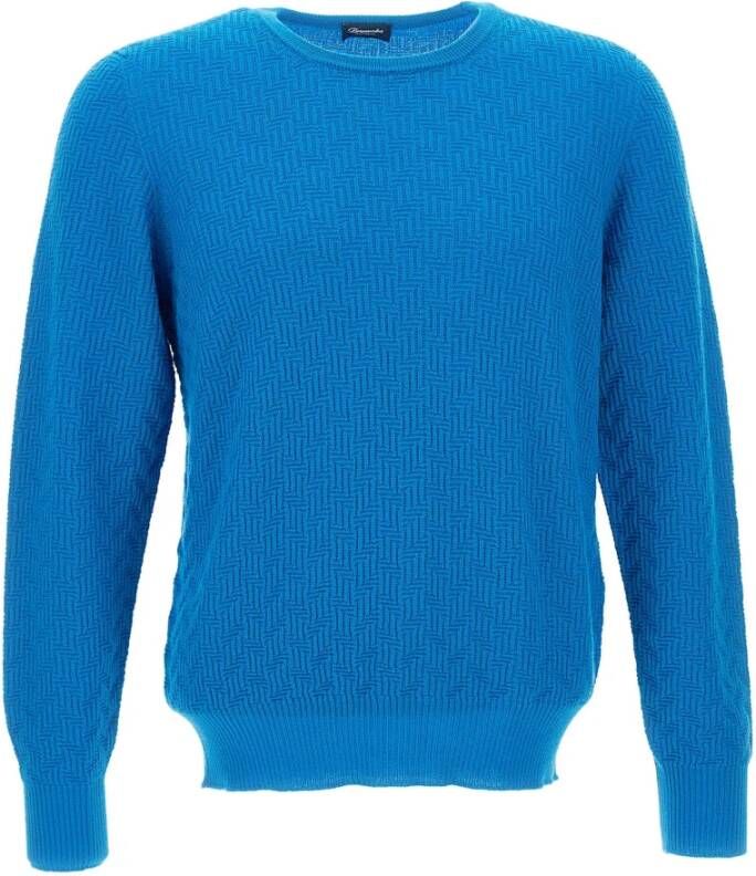 Drumohr Sweaters Blue Blauw Heren