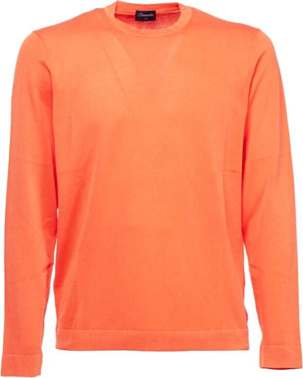 Drumohr Sweatshirt Oranje Heren