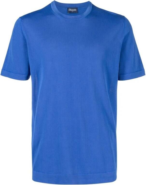 Drumohr T-Shirt Blauw Heren