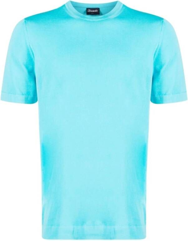 Drumohr T-Shirt Blauw Heren