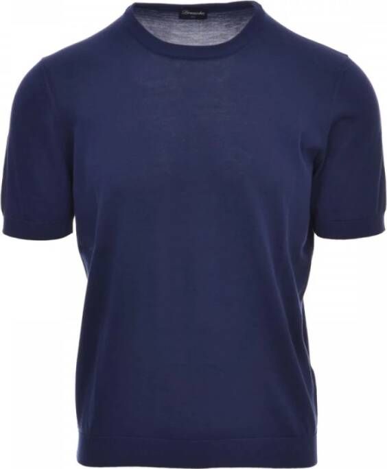 Drumohr t-shirt Blauw Heren