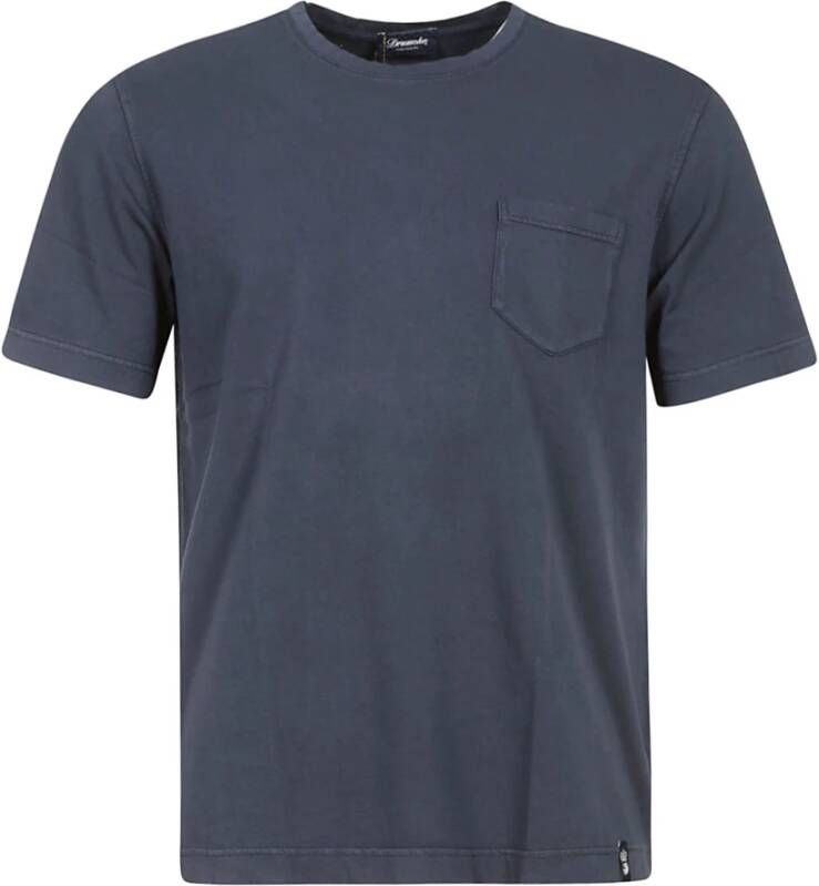 Drumohr T-Shirt Pocket Blauw Heren
