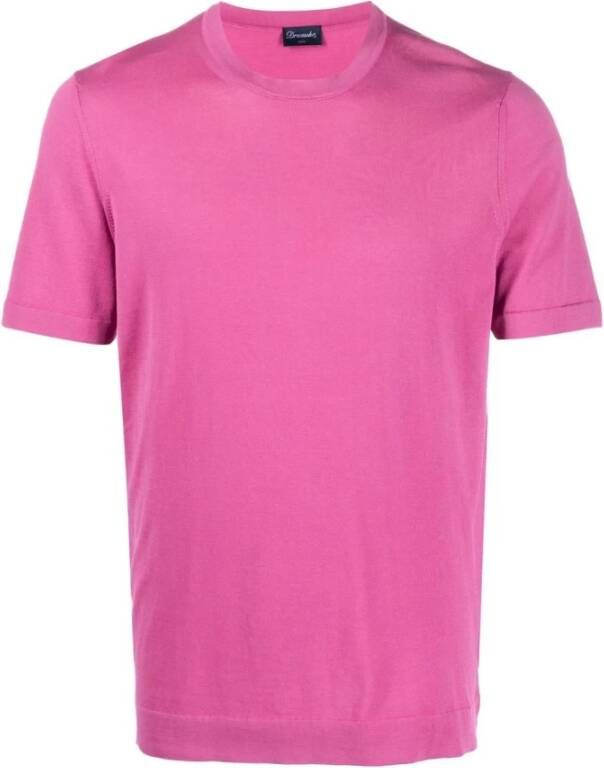 Drumohr T-Shirt Roze Heren