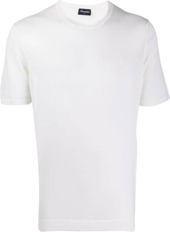 Drumohr t-shirt White Heren