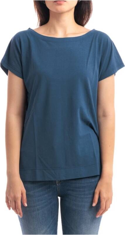 Drumohr T-Shirts Blauw Dames