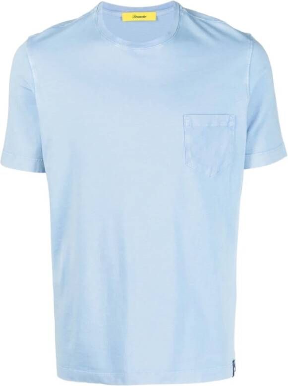 Drumohr T-Shirts Blauw Heren