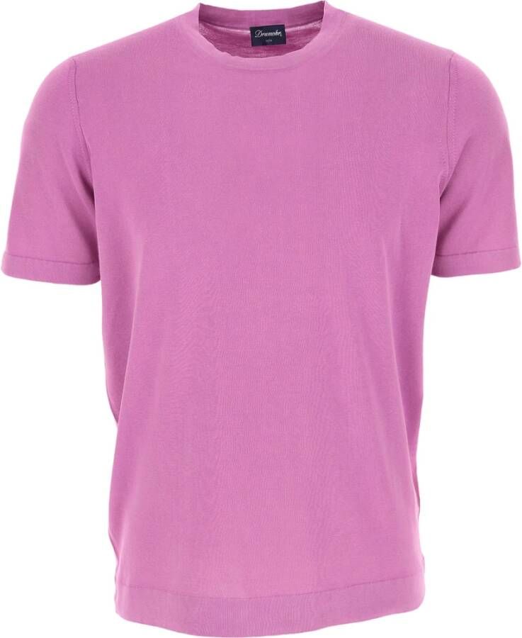 Drumohr T-Shirts Purple Heren