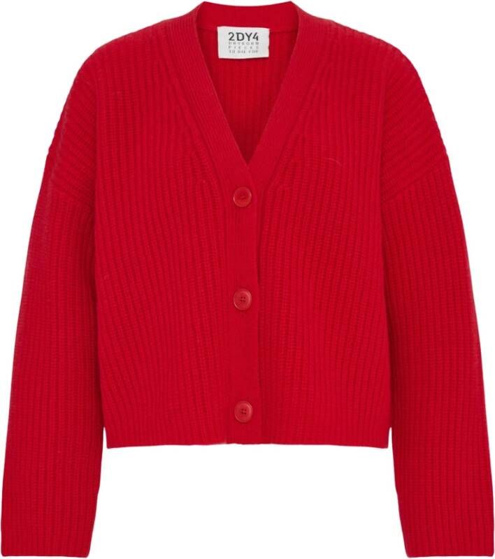 Drykorn 422020 Savin 10 Oversized Fit Cardigan Red Dames
