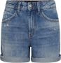 Drykorn Blauwe denim shorts voor dames met trendy touch Blue Dames - Thumbnail 2