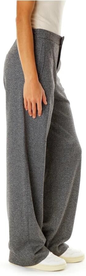 Drykorn Wide leg stoffen broek met achterzakken model 'FAE' - Foto 3