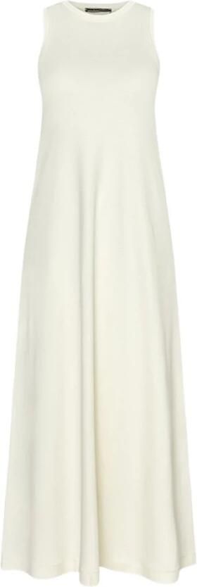 Drykorn Ecru Mouwloze A-Lijn Jurk van Zacht Biologisch Katoen Beige Dames