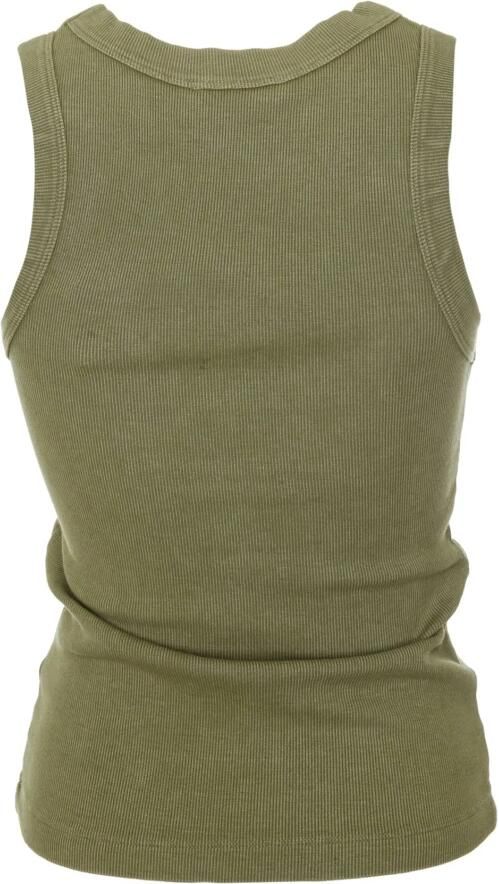 Drykorn Geribbeld Tanktop Olina Green Dames - Foto 2