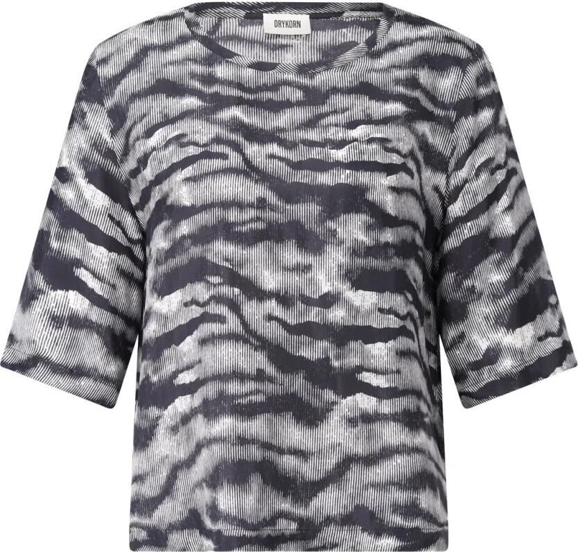 Drykorn Regular fit blouseshirt met ronde hals model 'DIEDRA'